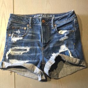 American Eagle Super Hi-Rise Shortie Shorts